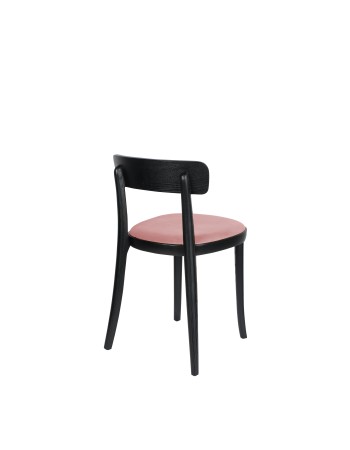 BRANDON Chair | Velvet Pink Black legs