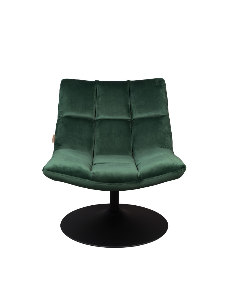 DU - LOUNGE CHAIR BAR VELVET GREEN