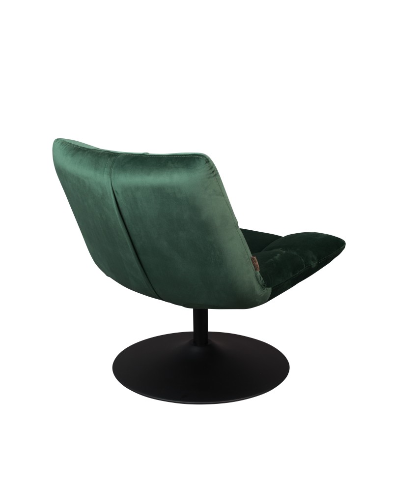 DU - LOUNGE CHAIR BAR VELVET GREEN