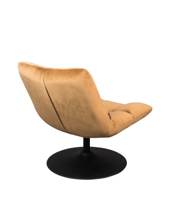 DU - LOUNGE CHAIR BAR VELVET GOLDEN BROWN