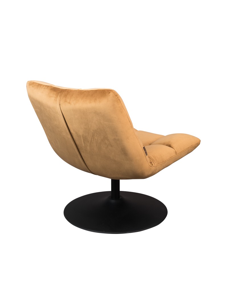 DU - LOUNGE CHAIR BAR VELVET GOLDEN BROWN