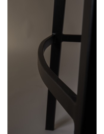 FRANKY Bar Stool | Brown FR, Black legs