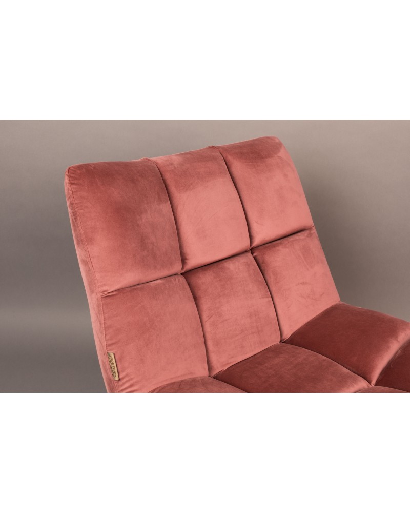 DU - LOUNGE CHAIR BAR VELVET OLD PINK