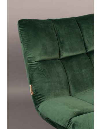 DU - LOUNGE CHAIR BAR VELVET GREEN