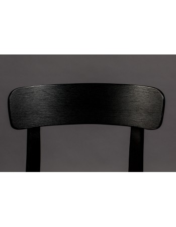 BRANDON Chair | Velvet Pink Black legs