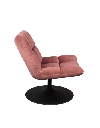 DU - LOUNGE CHAIR BAR VELVET OLD PINK