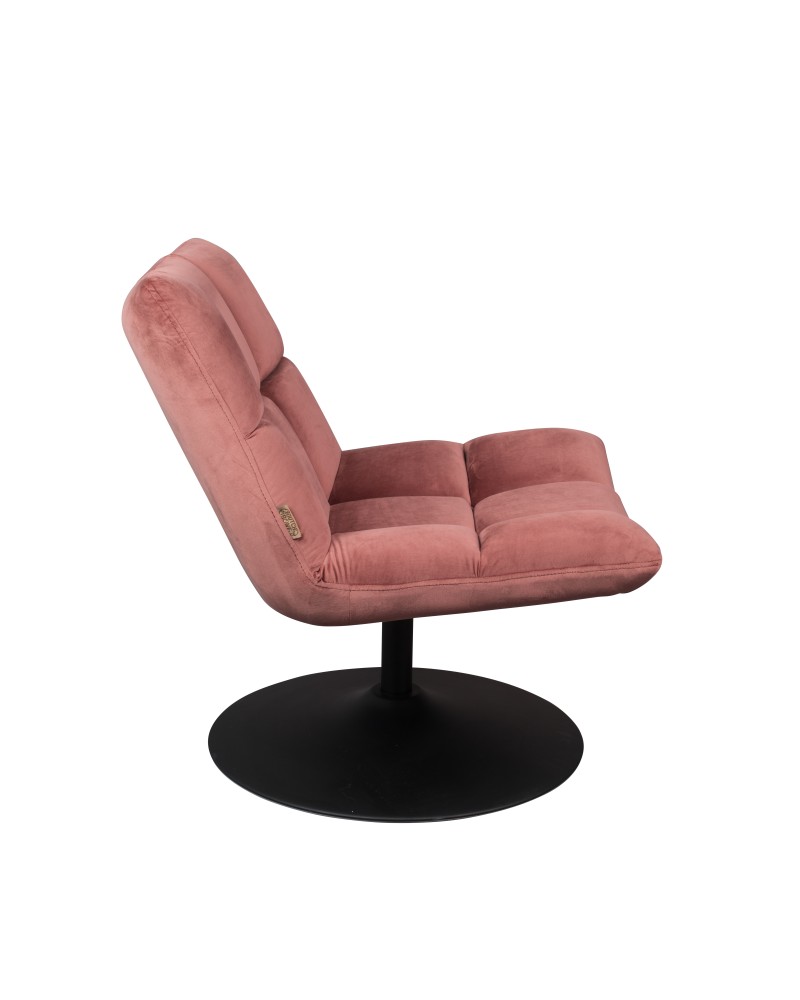 DU - LOUNGE CHAIR BAR VELVET OLD PINK