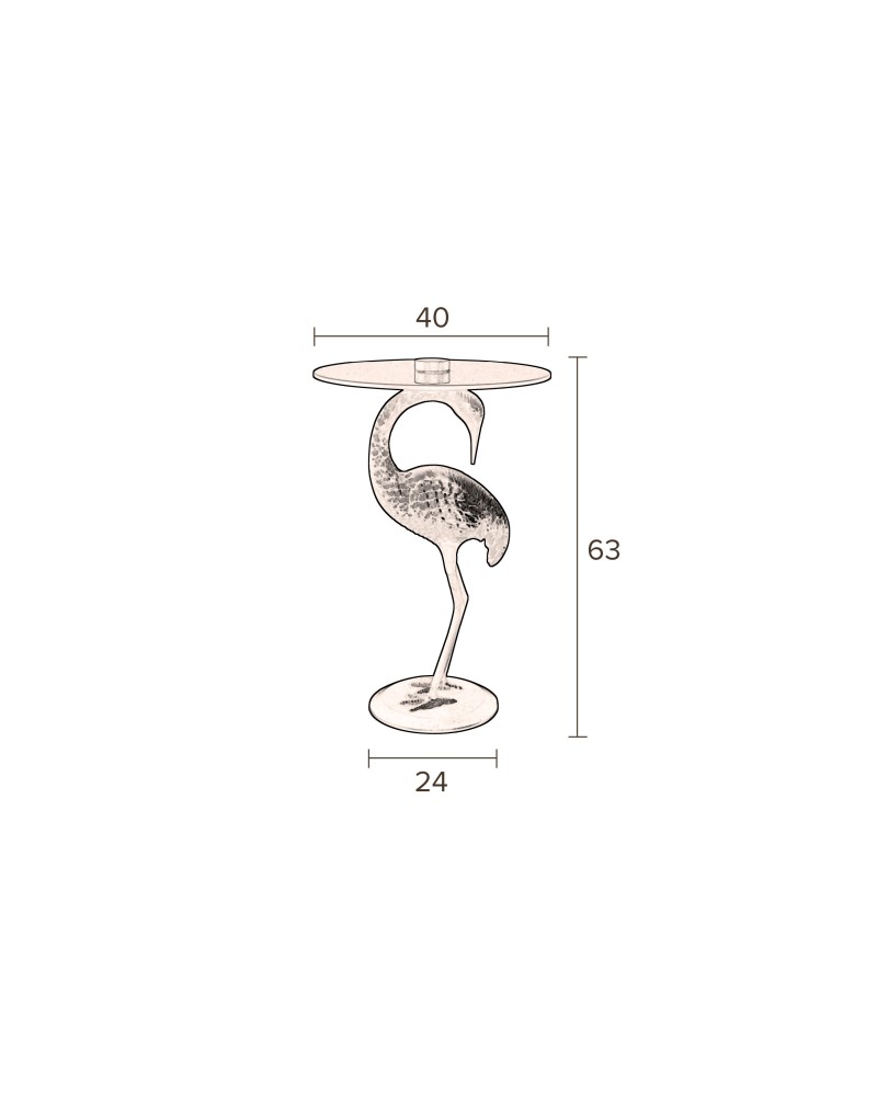 CRANE Side Table | Gold