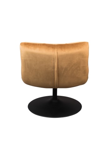 DU - LOUNGE CHAIR BAR VELVET GOLDEN BROWN