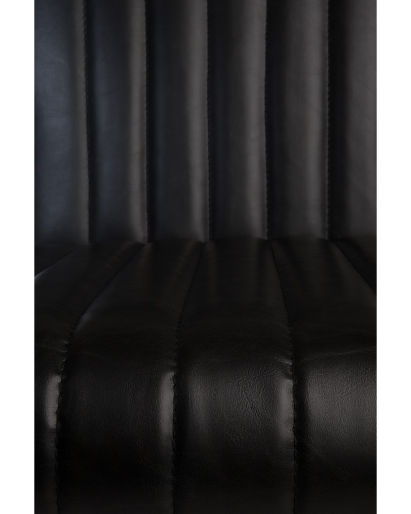 STITCHED Armchair | Art.Leather Grey, Black legs