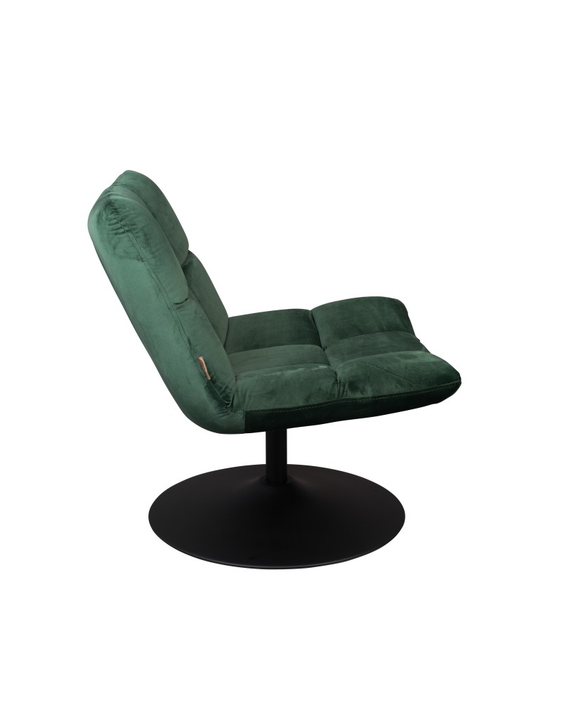 DU - LOUNGE CHAIR BAR VELVET GREEN