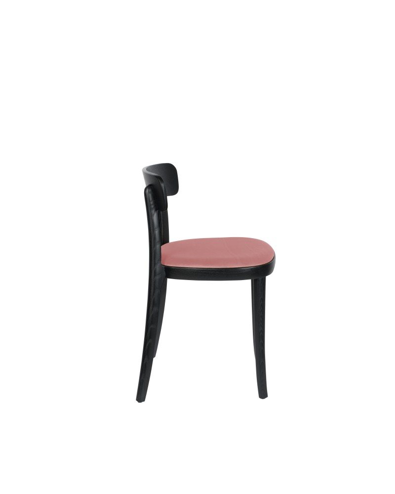 BRANDON Chair | Velvet Pink Black legs