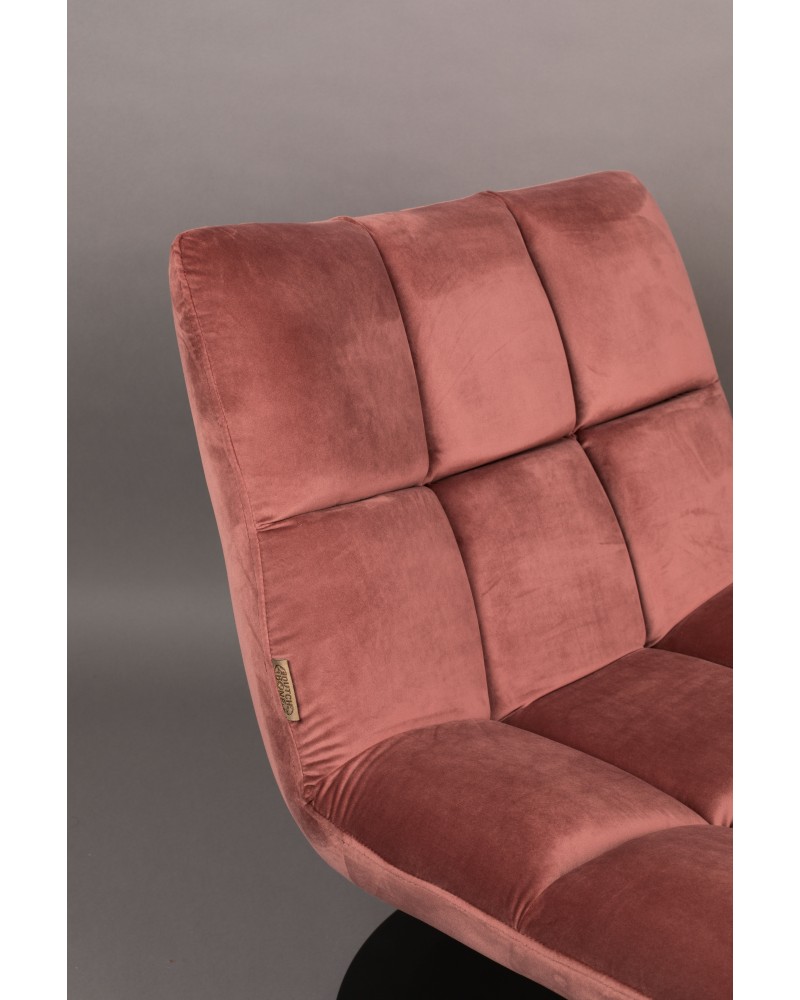 DU - LOUNGE CHAIR BAR VELVET OLD PINK