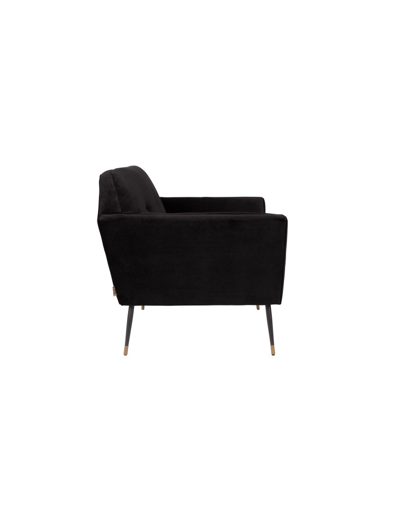 DU - LOUNGE CHAIR KATE BLACK