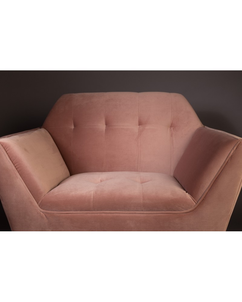DU - LOUNGE CHAIR KATE PINK CLAY