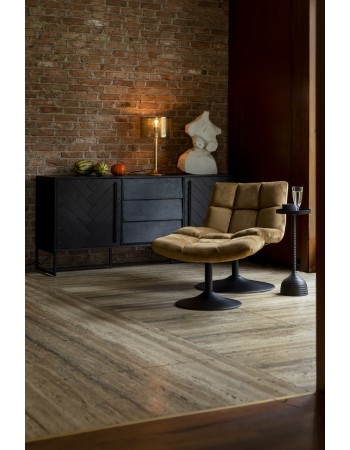DU - LOUNGE CHAIR BAR VELVET GOLDEN BROWN