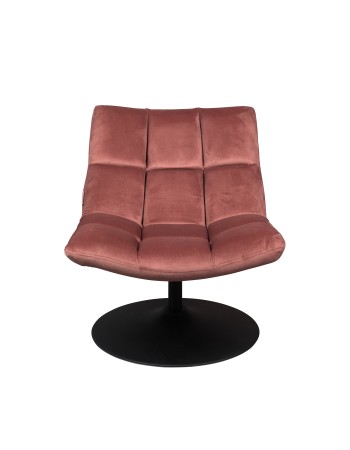 DU - LOUNGE CHAIR BAR VELVET OLD PINK