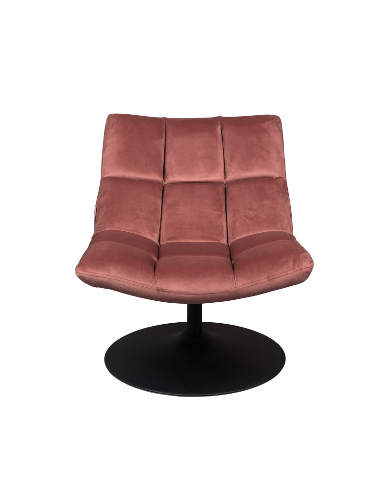 DU - LOUNGE CHAIR BAR VELVET OLD PINK