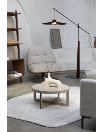 Coffee Table Centre Round Beige
