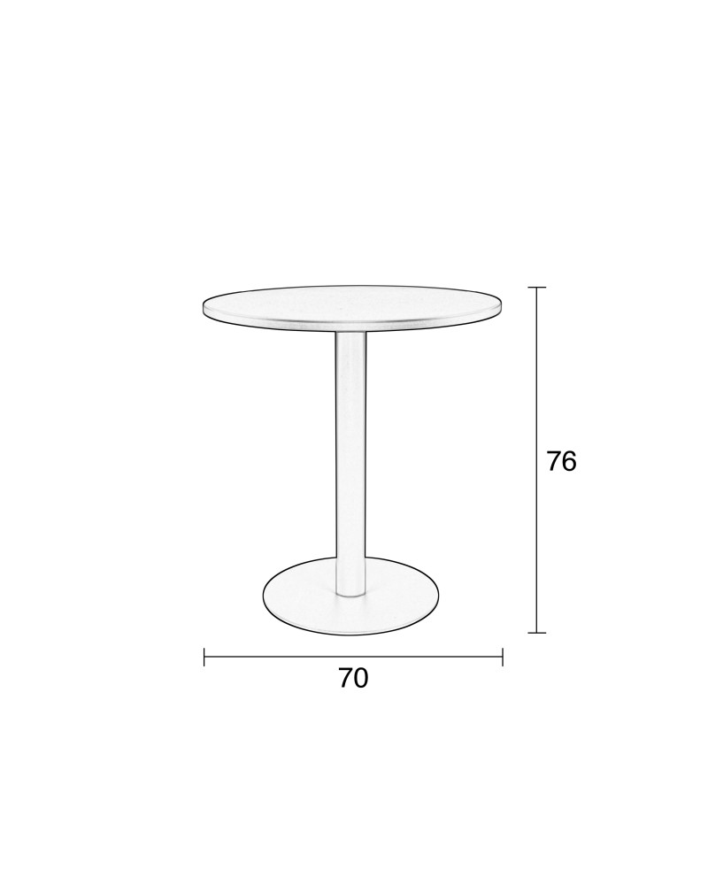 Bistro Table Metsu White