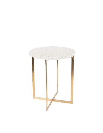Side Table Luigi Round White