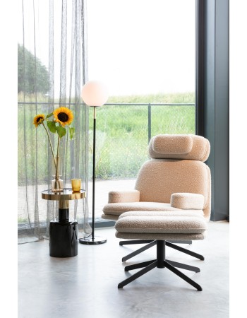Side Table Glam Black