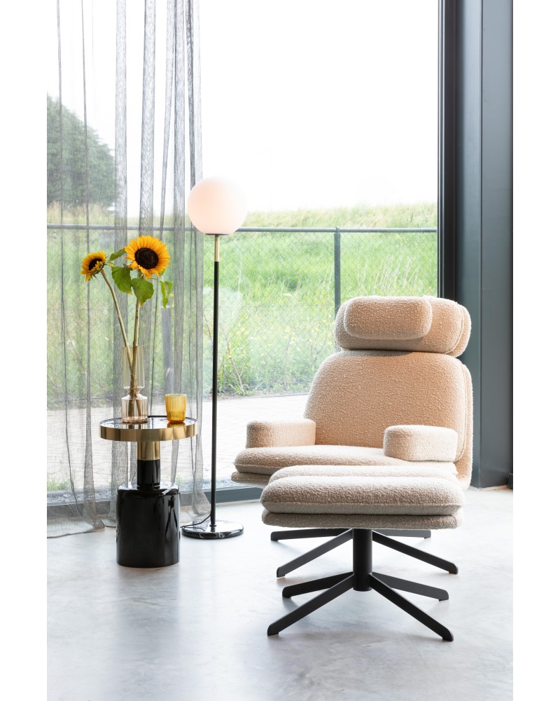 Side Table Glam Black