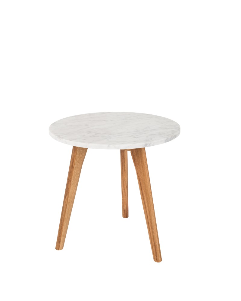 Side Table White Stone M