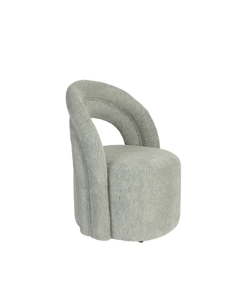 DU - LOUNGE CHAIR SEINA SWIVEL GREEN