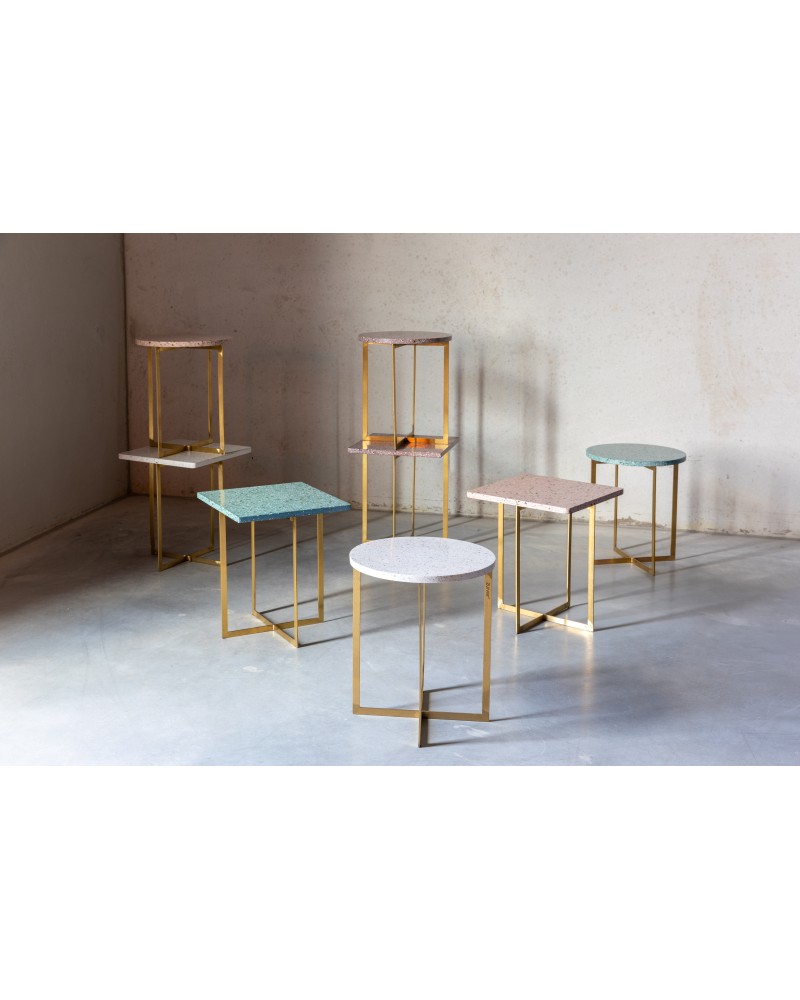 Side Table Luigi Round White