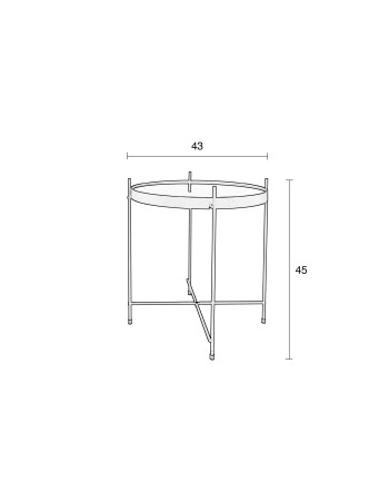 Side Table Cupid Gold