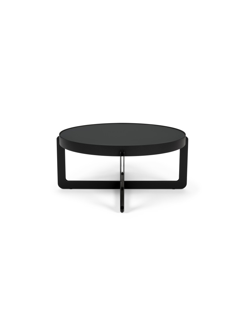 Coffee Table Centre Round Black