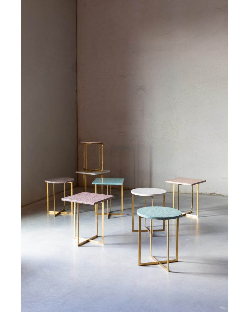 Side Table Luigi Round White