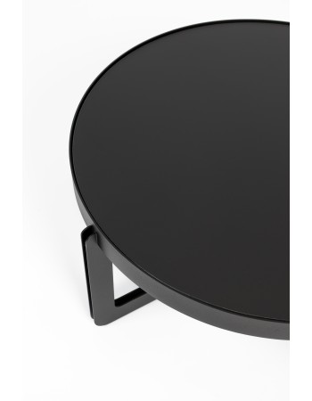 Coffee Table Centre Round Black