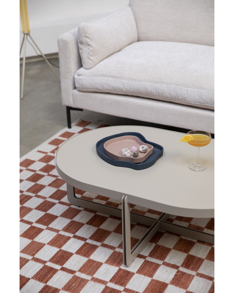 Coffee Table Centre Oval Beige