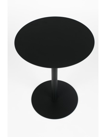 Side Table Snow Black Round S