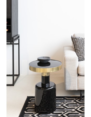 Side Table Glam Black