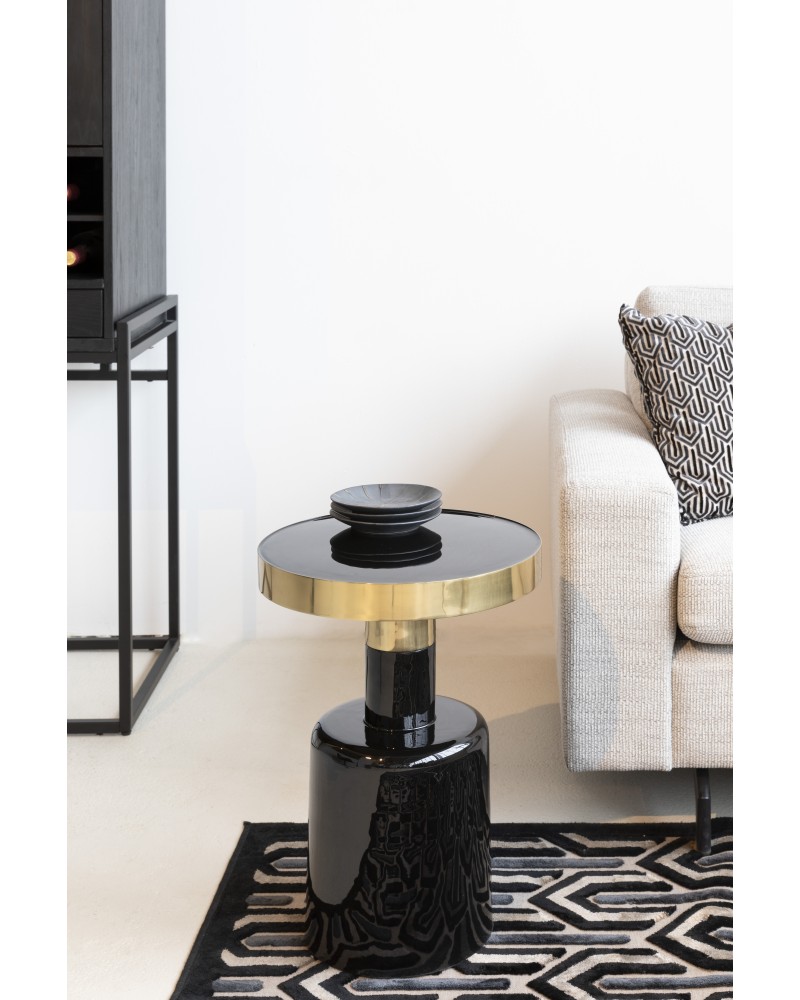 Side Table Glam Black