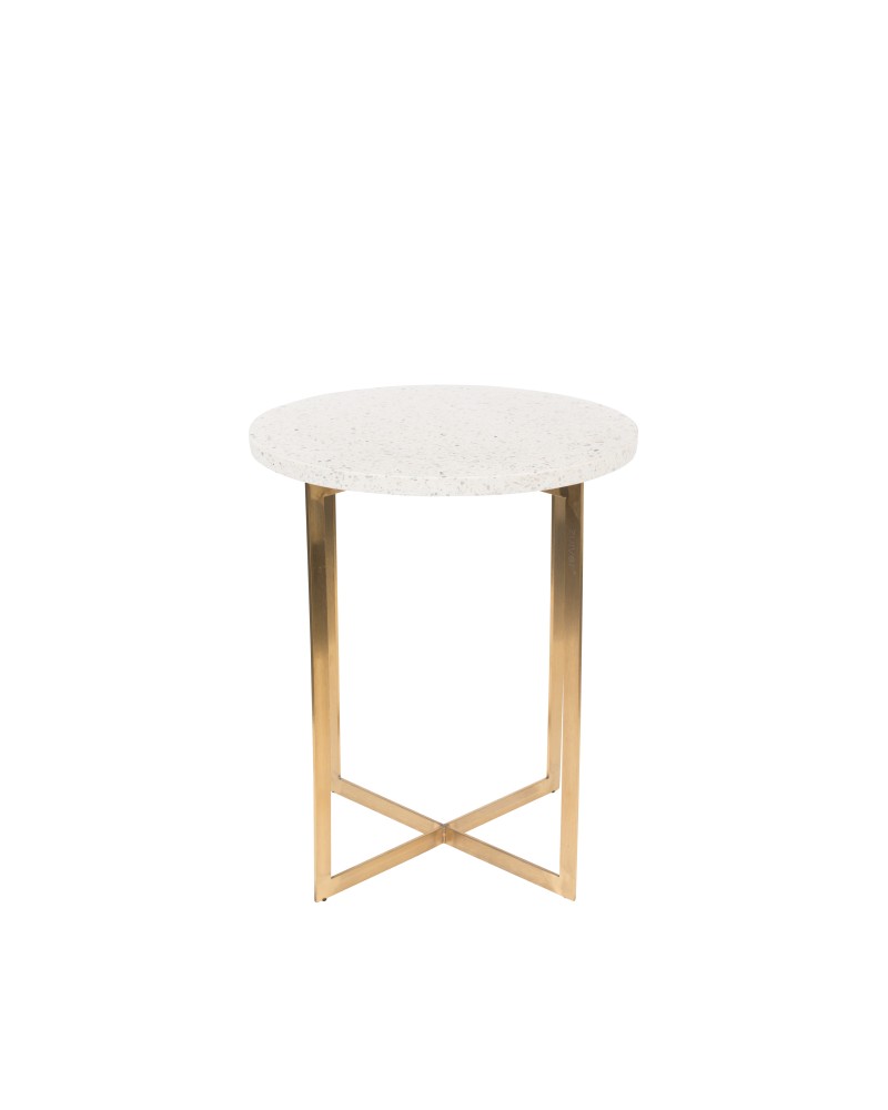 Side Table Luigi Round White
