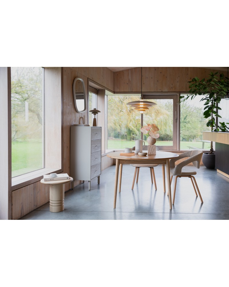 Table Twist Round Oak