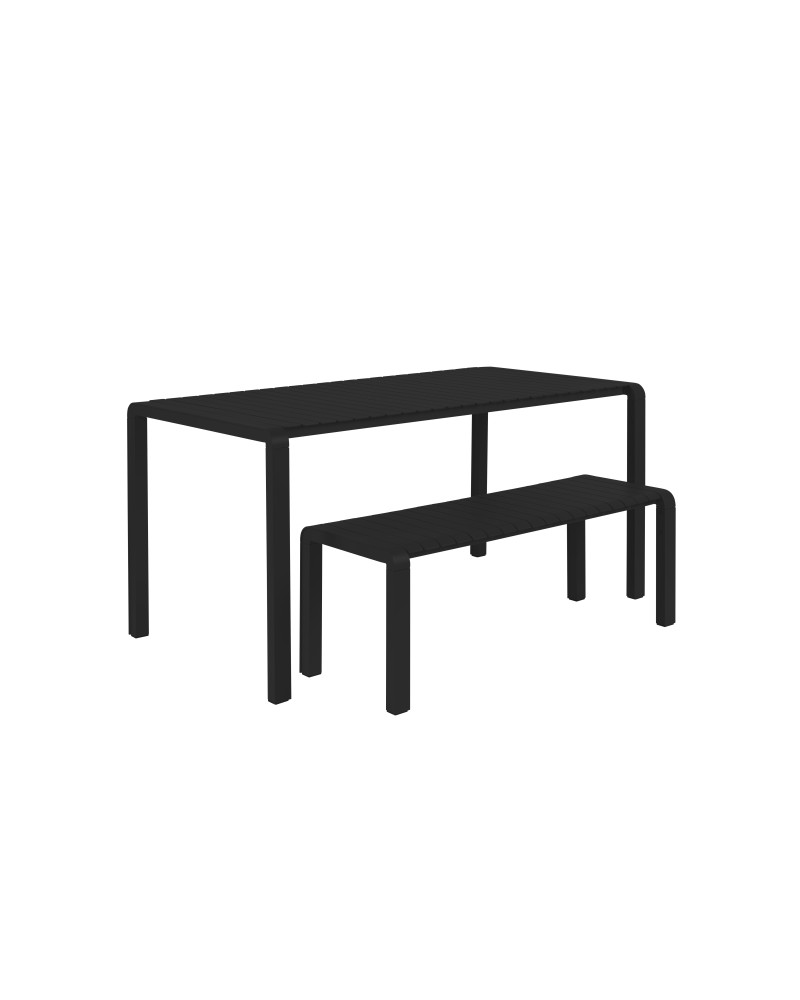 Garden Table Vondel 168.5x87 Black
