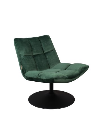 DU - LOUNGE CHAIR BAR VELVET GREEN