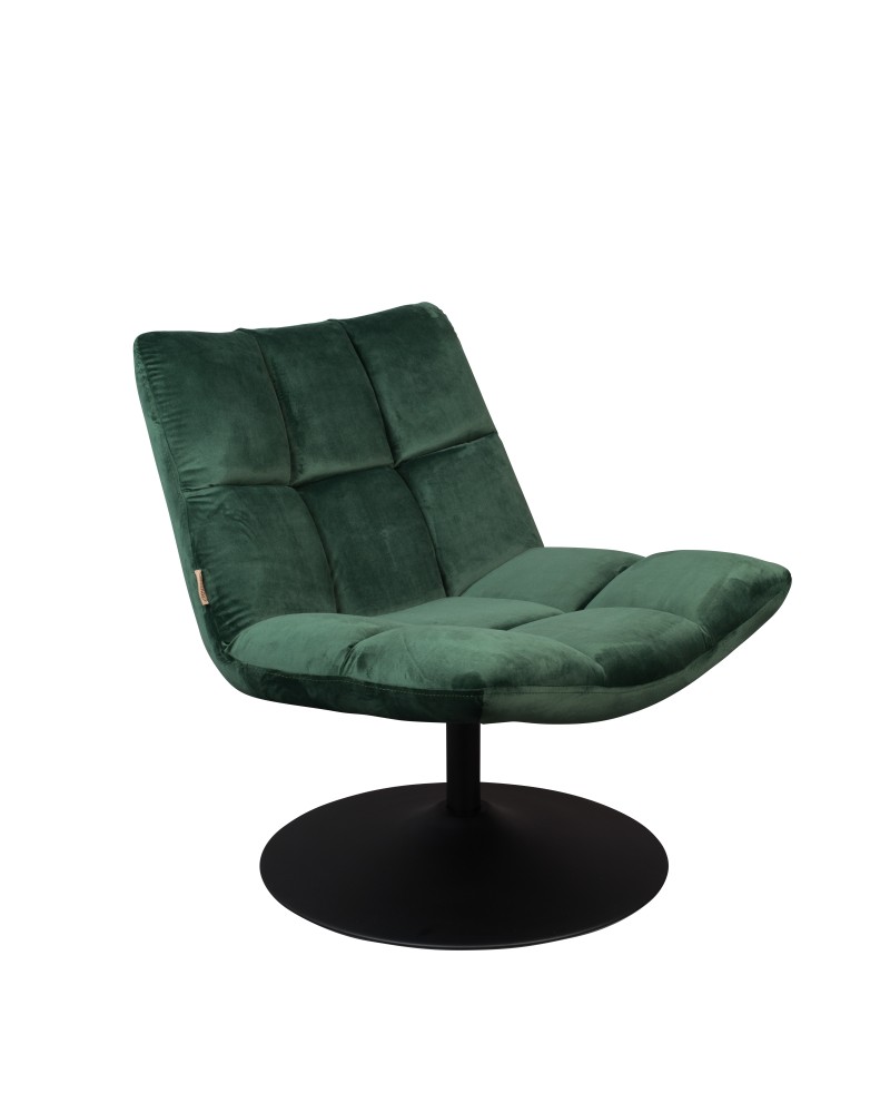 DU - LOUNGE CHAIR BAR VELVET GREEN