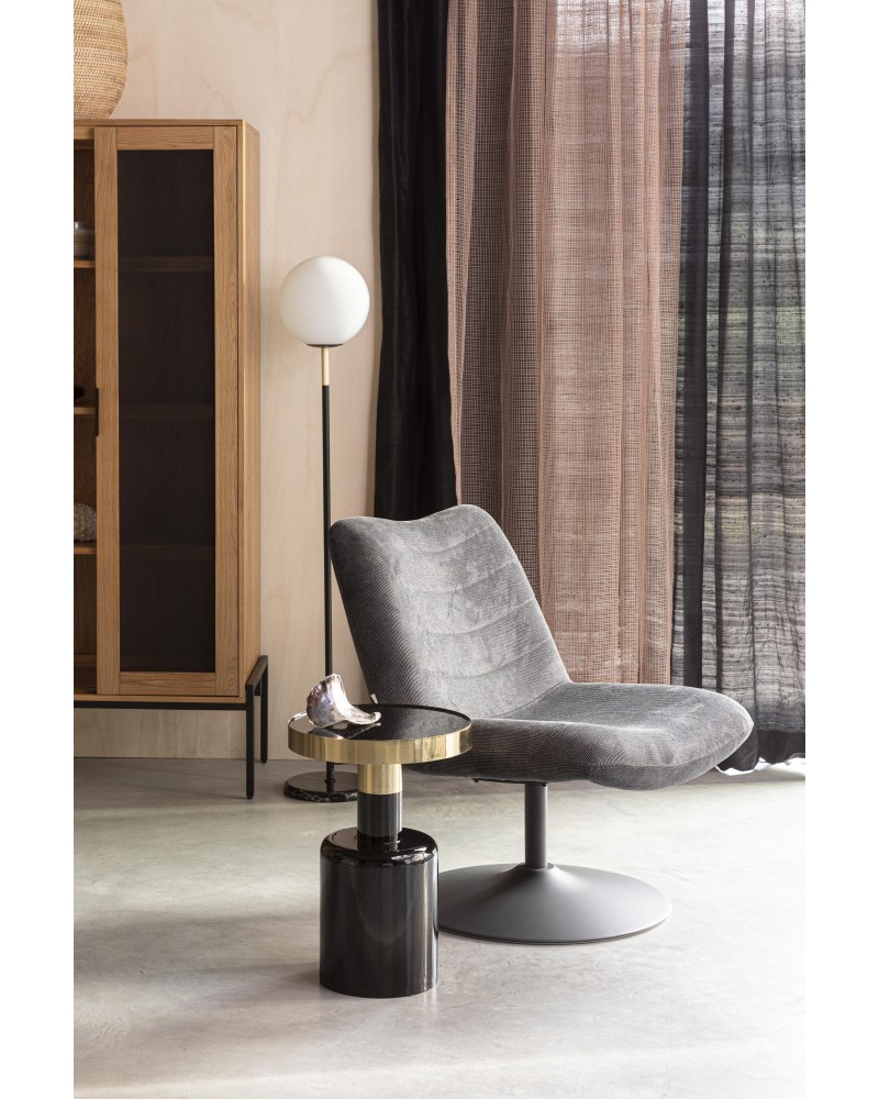 Side Table Glam Black