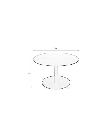 Coffee Table Snow Brushed Satin