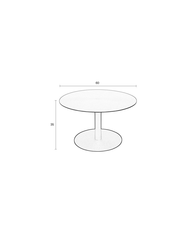 Coffee Table Snow Brushed Satin