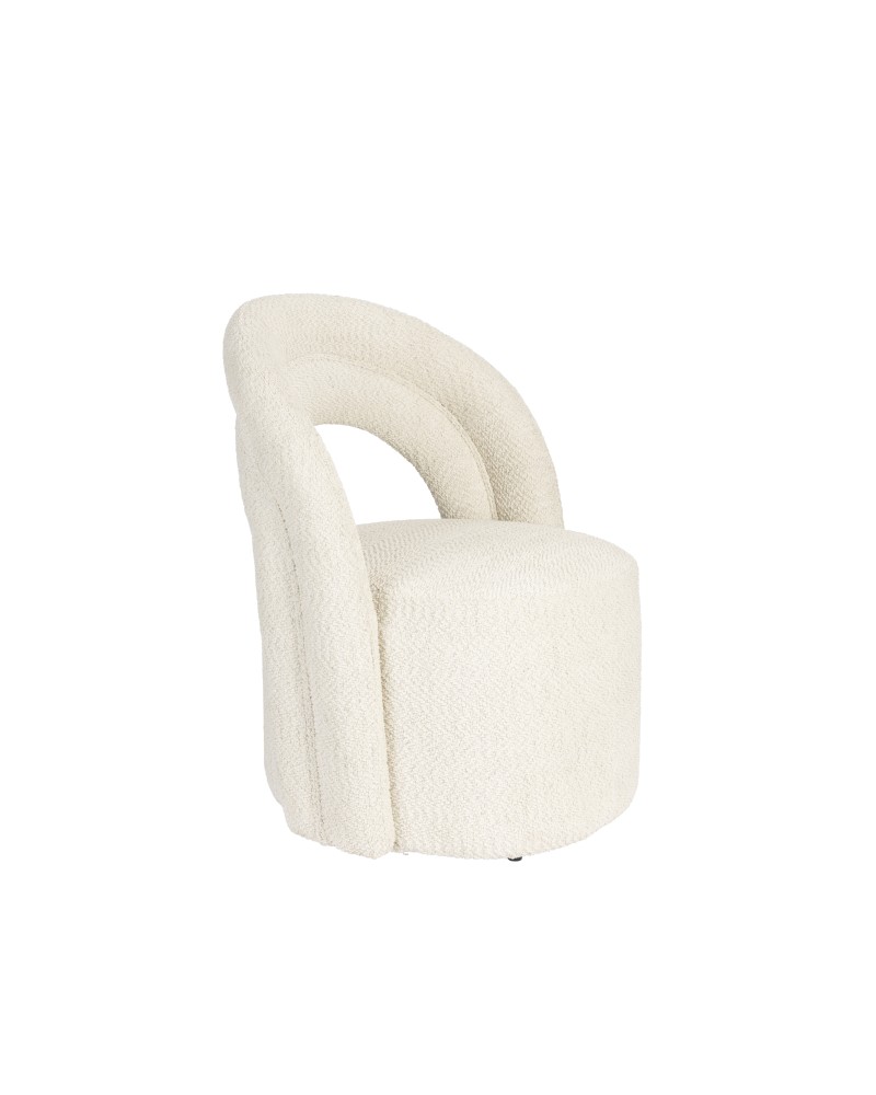 DU - LOUNGE CHAIR SEINA SWIVEL BEIGE