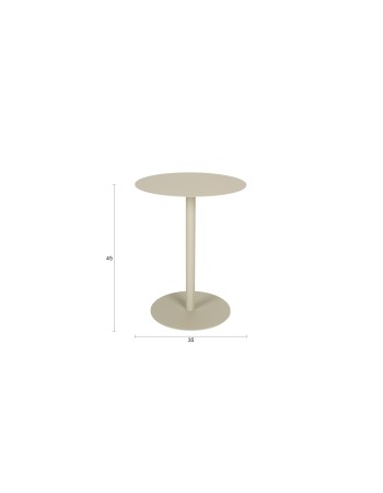 Side Table Snow Brown Rice