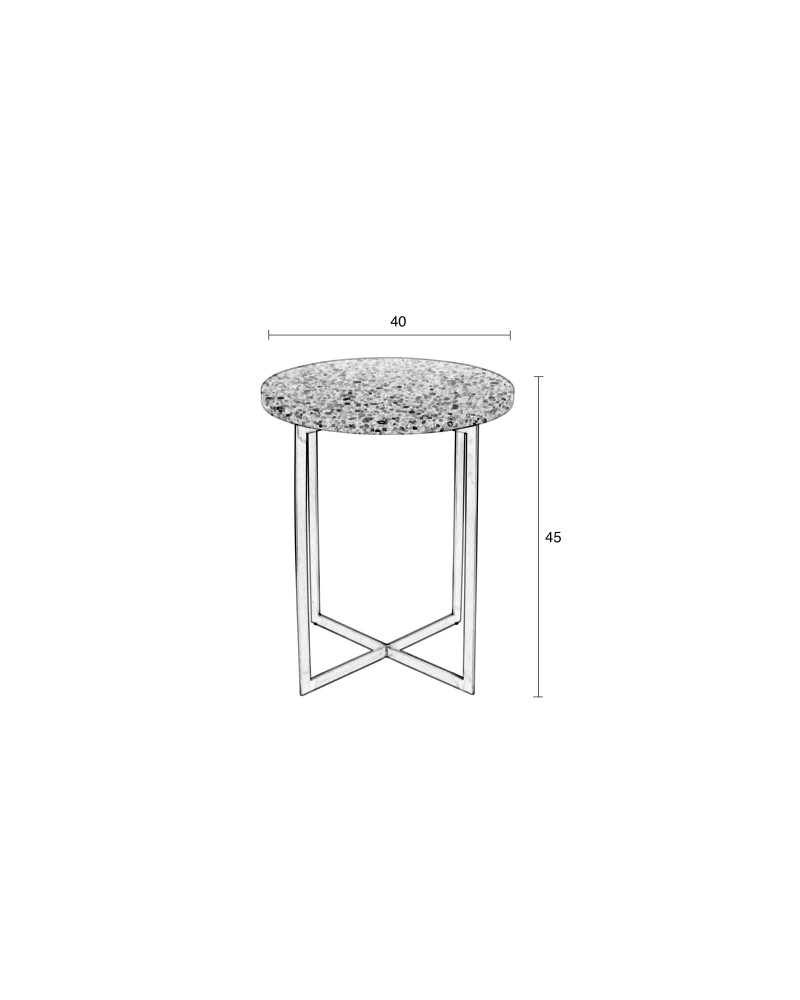 Side Table Luigi Round Green