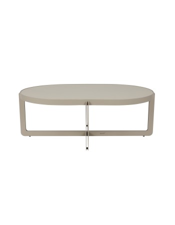 Coffee Table Centre Oval Beige